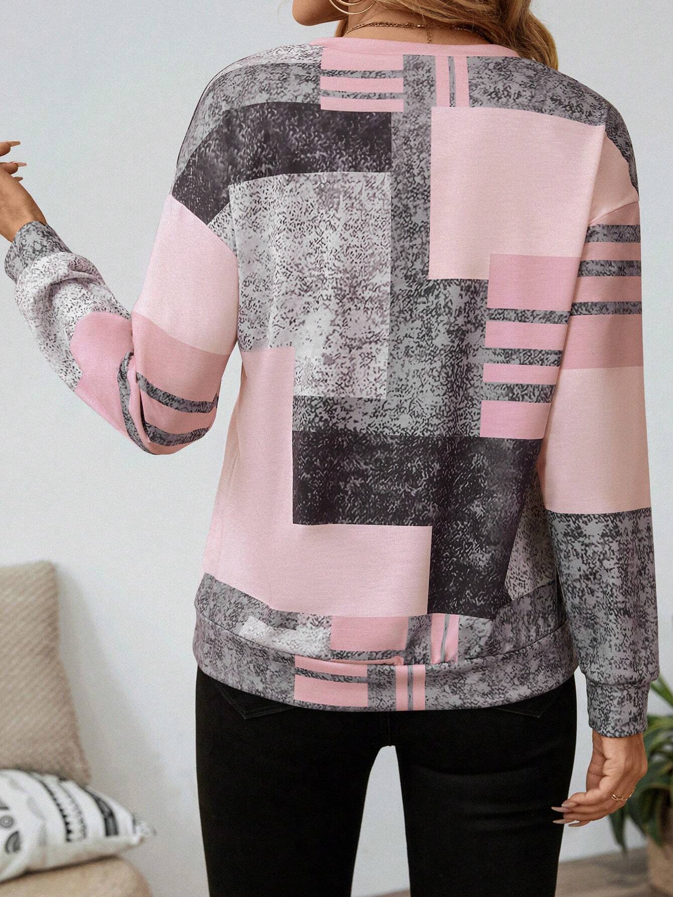 Aria | Abstract Zip Pullover