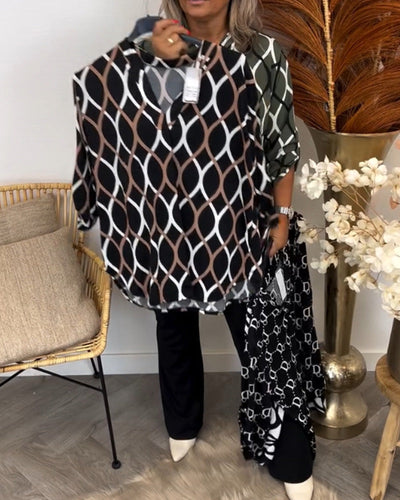 Juliette | Patterned Satin Blouse