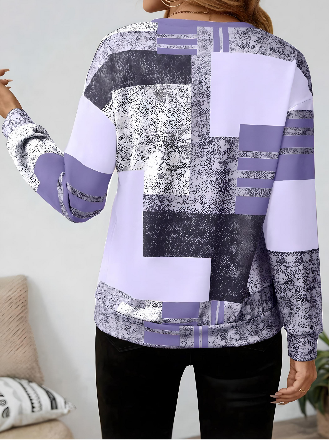 Aria | Abstract Zip Pullover