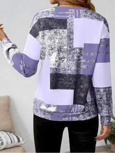 Aria | Abstract Zip Pullover
