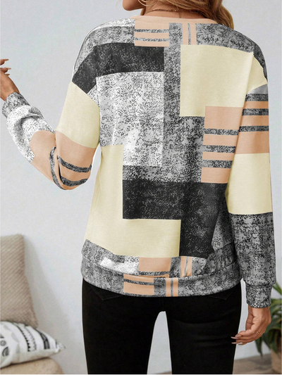 Aria | Abstract Zip Pullover