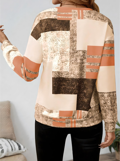 Aria | Abstract Zip Pullover