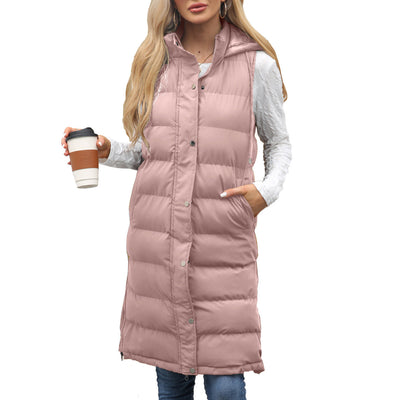 KUTSARA™ - Casual Sleeveless Hooded Long Vest