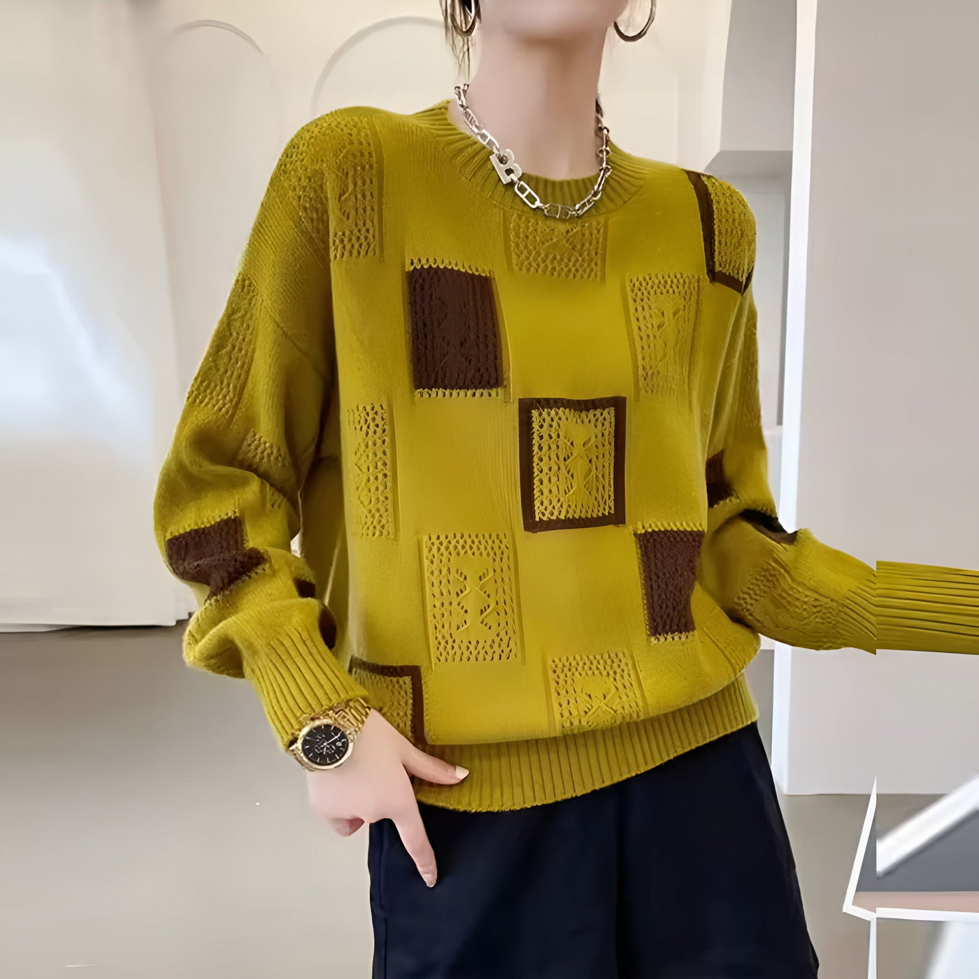 Audrey | Modern Patchwork Knit