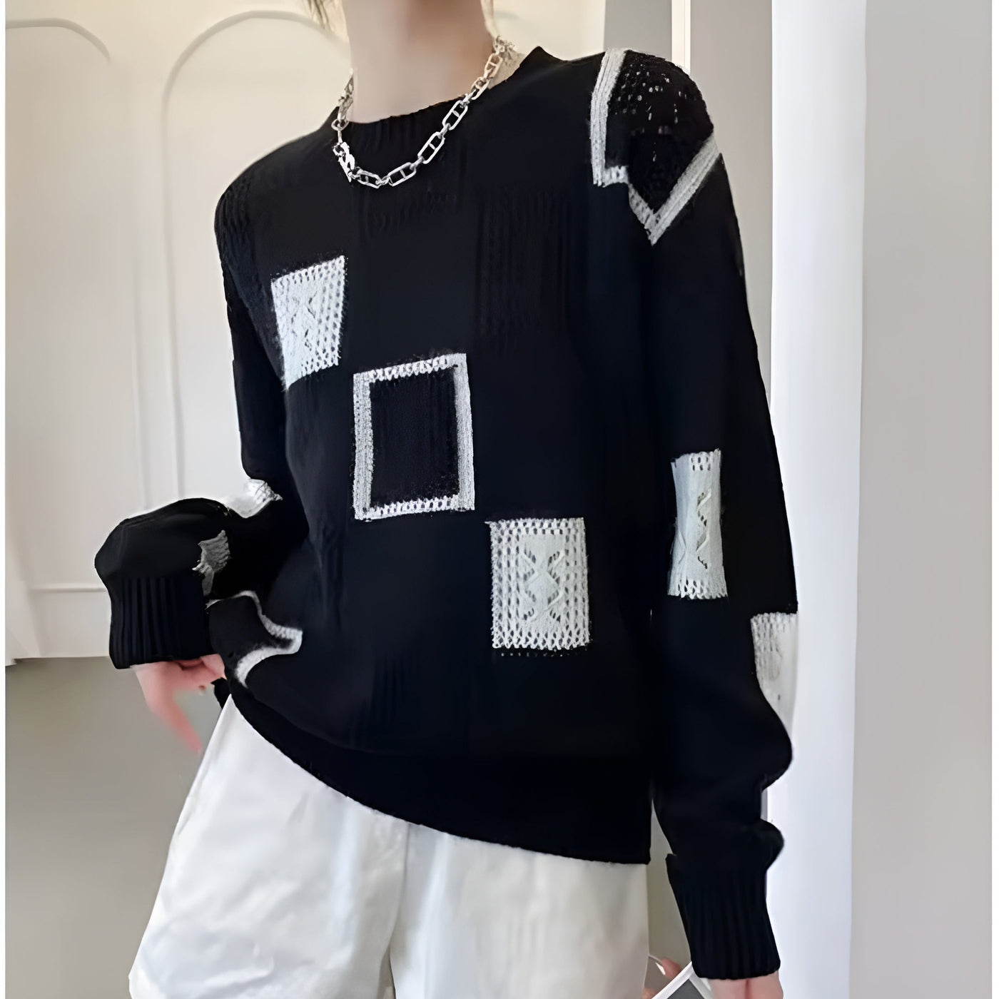 Audrey | Modern Patchwork Knit