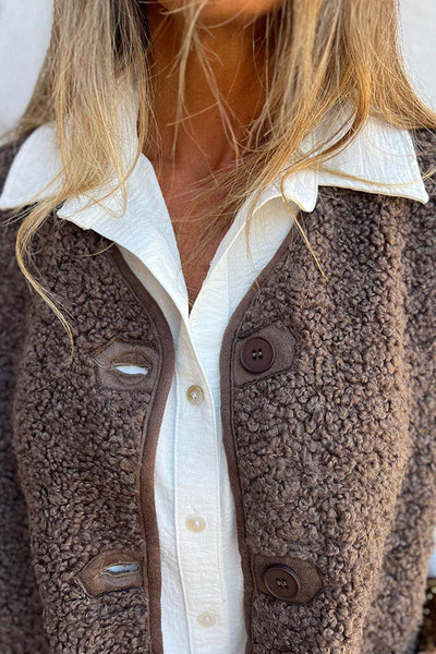 Odette | Teddy Button Gilet