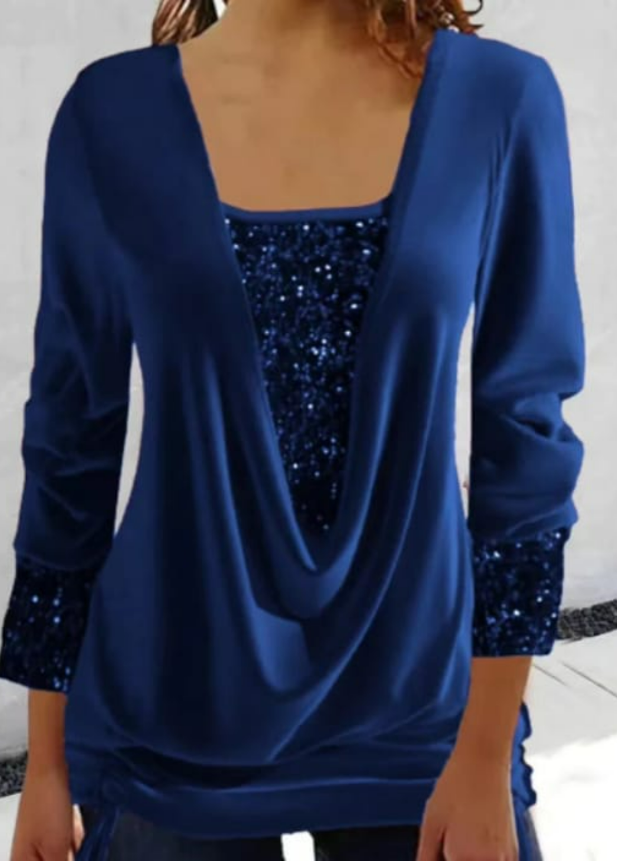 Noëlle | Festive Drape Blouse